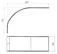 Панель ФЛЭТ/FLAT ДИАНА 1600 R/L фронт