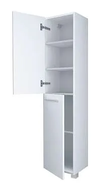 Пенал Соната 35П 2д. белый глянец R