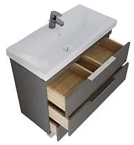 Тумба под раковину ГАУЛА/Gaula 80Н 3я черный