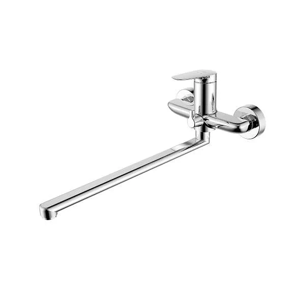 Смеситель для ванны IDDIS Zodiac X с длинным изливом ZDXSBL2i10WA