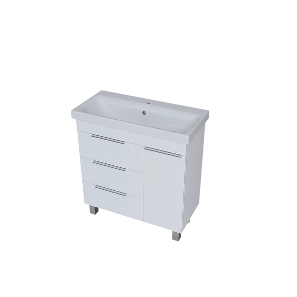 Тумба под раковину ГАУЛА/Gaula 80Н 3я 1д белый