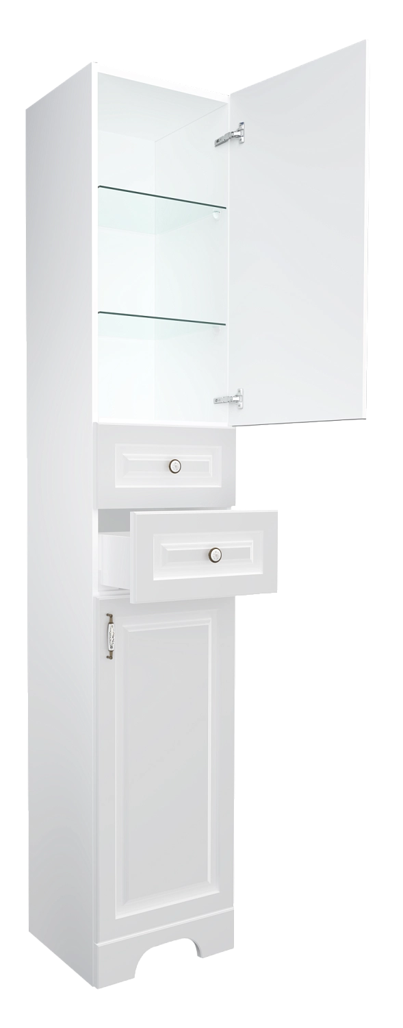 Пенал Прованс 35Н 2д.2в.я. белый глянец