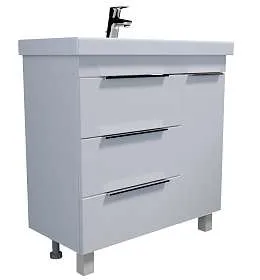 Тумба под раковину ГАУЛА/Gaula 80Н 3я 1д белый