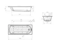 Ванна ЛИЛИ/LILY 1700х700