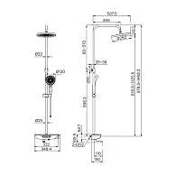 Душевая система Iddis SpaHome с изливом SPASBBTi06