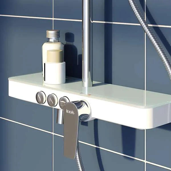 Душевая система IDDIS Shelfy с изливом белый/хром SHESB3Fi06