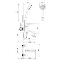 Смеситель для ванны IDDIS Oxford OXFSB02i02