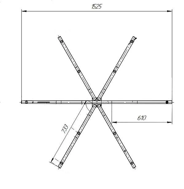 Рама сварная ОМЕГА НЬЮ/OMEGA NEW 1800х1800 комплект