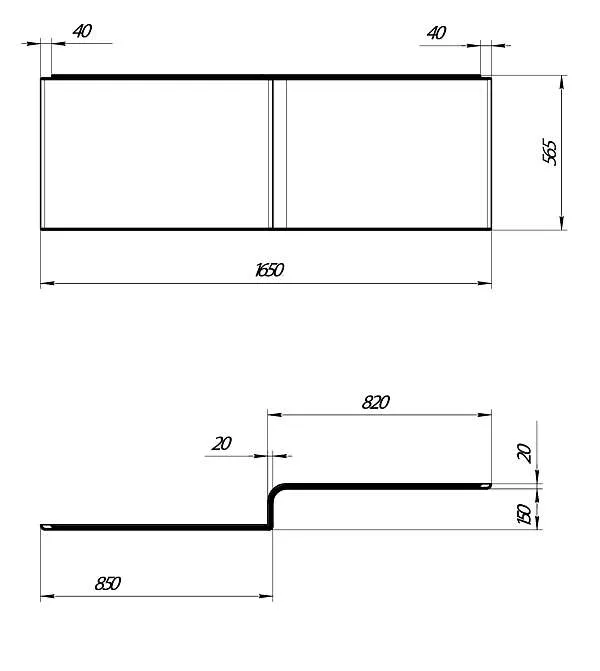 Панель ЛИНЕА/LINEA 1650 R фронт