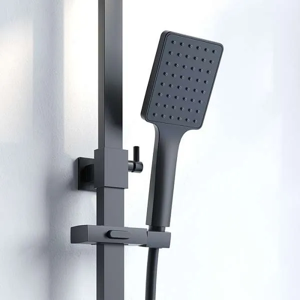 Душевая система IDDIS Bild с изливом черный BILBL1Fi06