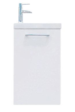 Тумба под раковину Ноктюрн 40П 1д мдф белый глянец