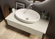 Тумба со столешницей GRUNGE LOFT 100П 1в.я Бетон светлый