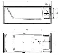 Ванна ГЕНЕЗИС/GENESIS 1800х750