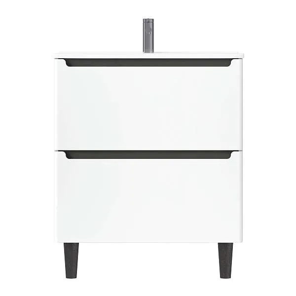 Тумба под раковину КОДА/Coda 105Н (1056х887х471) 2я перламутр белый