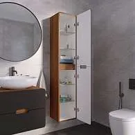 Пенал Vortex 1700х350х300П 2д орех ноче тортона/монолит найт