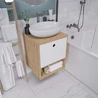 Тумба ЭКОНОМ/ECOnomical 50П 2Д белый