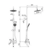 Душевая система IDDIS Male с изливом MALSB3Fi06