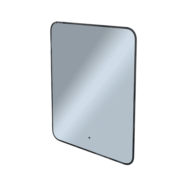 Зеркало Shape Soft (700х900х30) прямоугольник черный К01 LED датчик