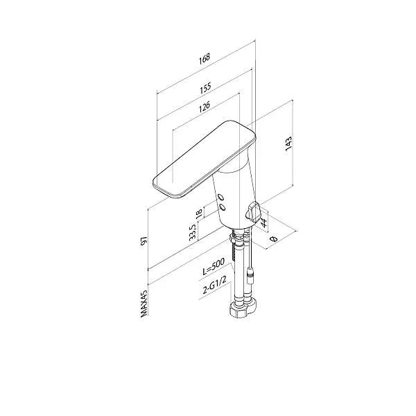 Смеситель для раковины IDDIS Pulse сенсор PULSBS2i86
