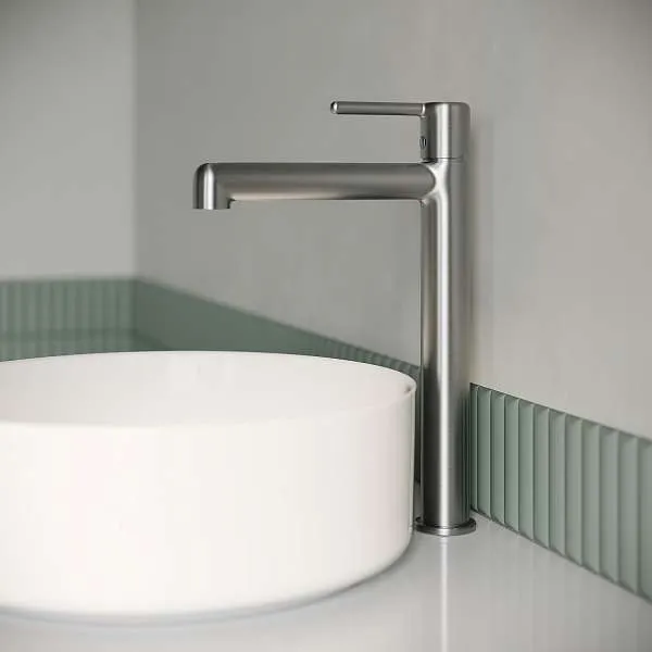 Cмеситель для раковины IDDIS Aiger высокий хром матовый AIGBC01i01