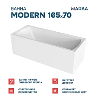 Ванны Ванна "MODERN" 165*70 Комплект Стандарт 2+