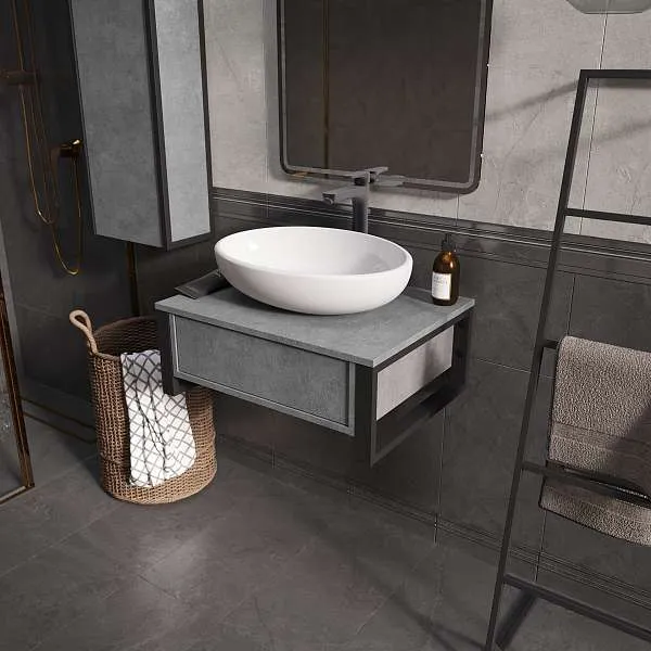 Тумба ГРАНЖ ЛОФТ/GRUNGE LOFT 60П 1в.я бетон лофт