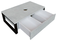 Тумба со столешницей GRUNGE LOFT 100П 1в.я Бетон светлый