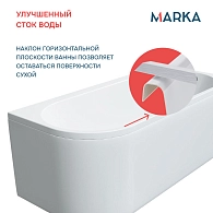 Ванны Ванна «ALISA MG» 170*75 L Комплект Премиум