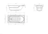 Ванна МИЛА/MILA 1600х700