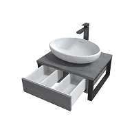 Тумба ГРАНЖ ЛОФТ/GRUNGE LOFT 60П 1в.я бетон лофт