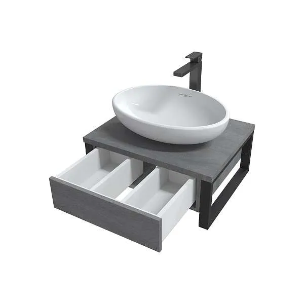 Тумба ГРАНЖ ЛОФТ/GRUNGE LOFT 60П 1в.я бетон лофт