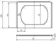Панель 750 бок рельеф