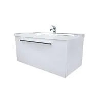 Тумба под раковину Соната 75П 1в.я. белый глянец