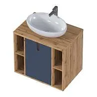 Тумба УТА/Uta 70П 1Д Шарли синий