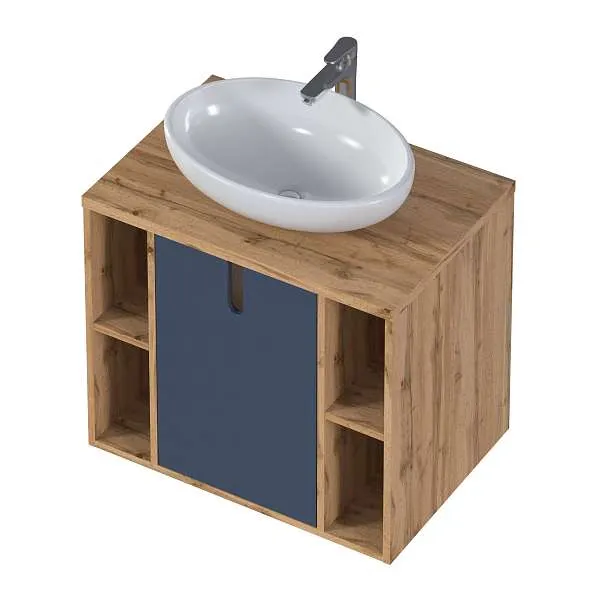 Тумба УТА/Uta 70П 1Д Шарли синий