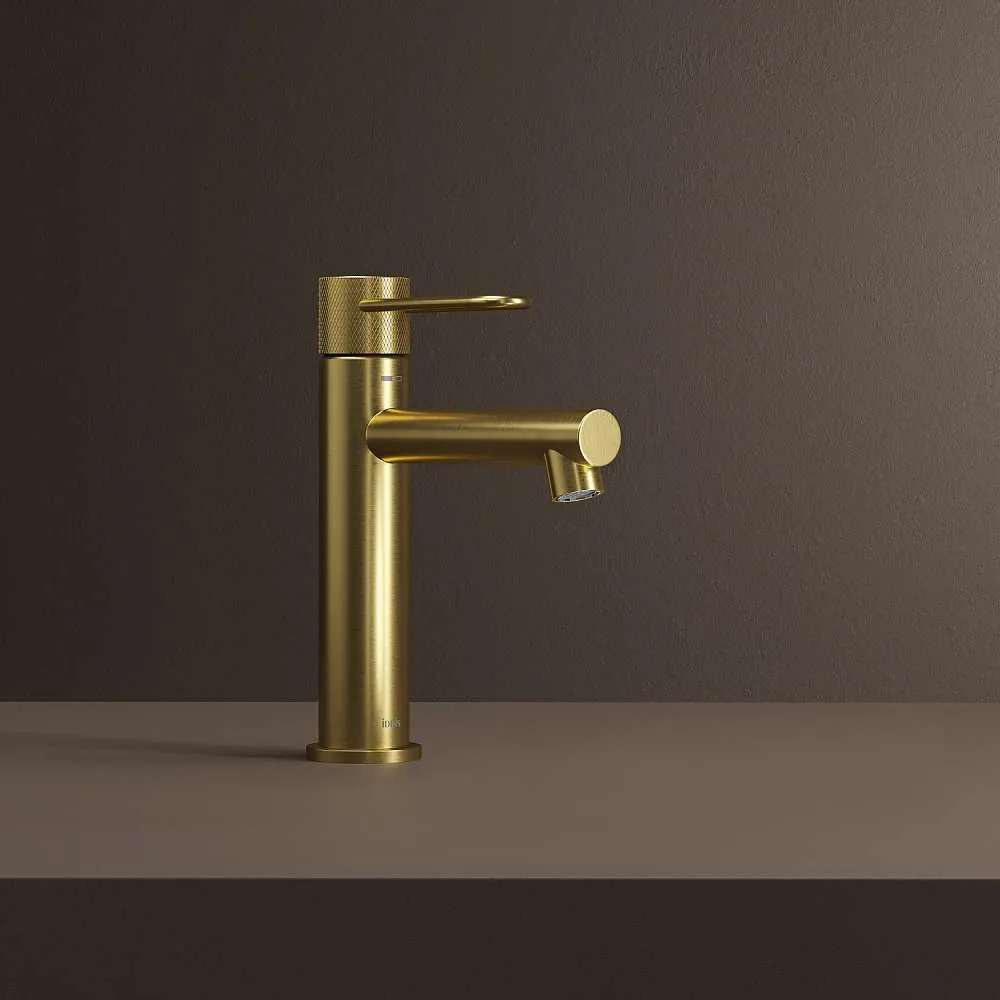 Смеситель для раковины IDDIS Дюна матовое золото DUNMG00i01