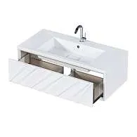 Тумба ГЛЕЙС/Glace 100П (994х300х476) 1я белый (низ)