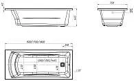 Ванна ПРАЙМ/PRIME 1500х750 СМ/ПР