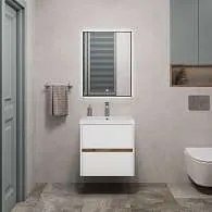 Зеркало PINO (600х800х29) прямоугольник черный УФ01 подсветка/сенсор