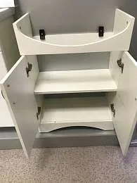 Тумба Уют 60Н 2д. Белая