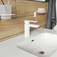 Смеситель для раковины IDDIS Slide белый SLIWT00i01