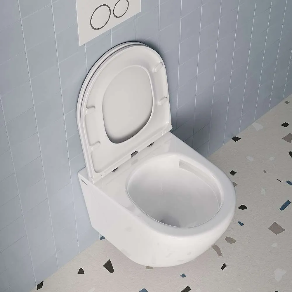 Унитаз подвесной IDDIS безободковый Blanco смыв торнадо BLQRDSEI25