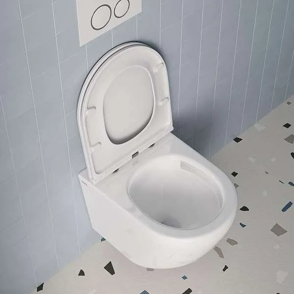 Унитаз подвесной IDDIS безободковый Blanco смыв торнадо BLQRDSEI25