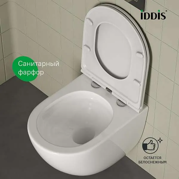 Унитаз подвесной IDDIS Axes безободковый смыв торнадо AXERDSEi25