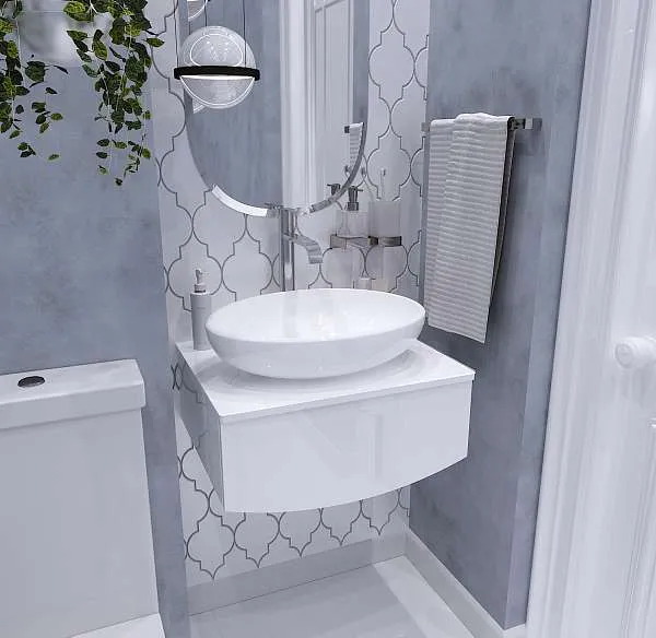 Тумба со столешницей НЕГА/Nega 60П 1в.я. белый