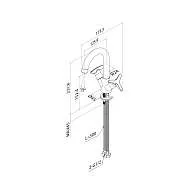 Смеситель для раковины IDDIS Copter двухвентильный COPSB00i01