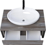 Тумба со столешницей GRUNGE LOFT 80П 1в.я Дуб Намибия