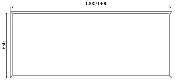 Зеркало Glace 100*65