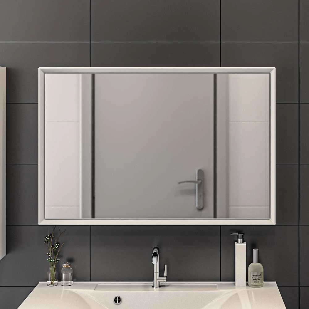 Зеркало РОМБ/Romb 90 White