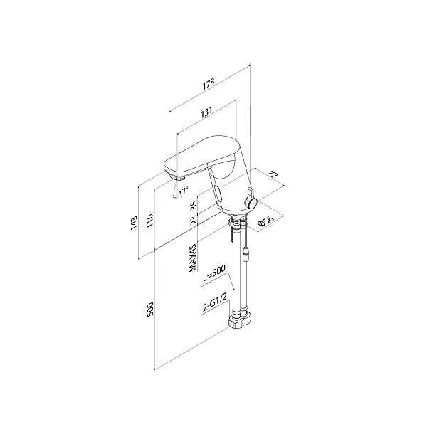 Смеситель для раковины IDDIS Pulse сенсор PULSBS1i86